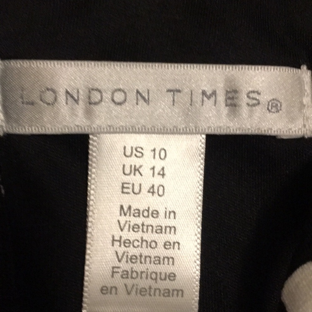 London Times Happy Square Gaucho Jumpsuit - Picture 7 of 9